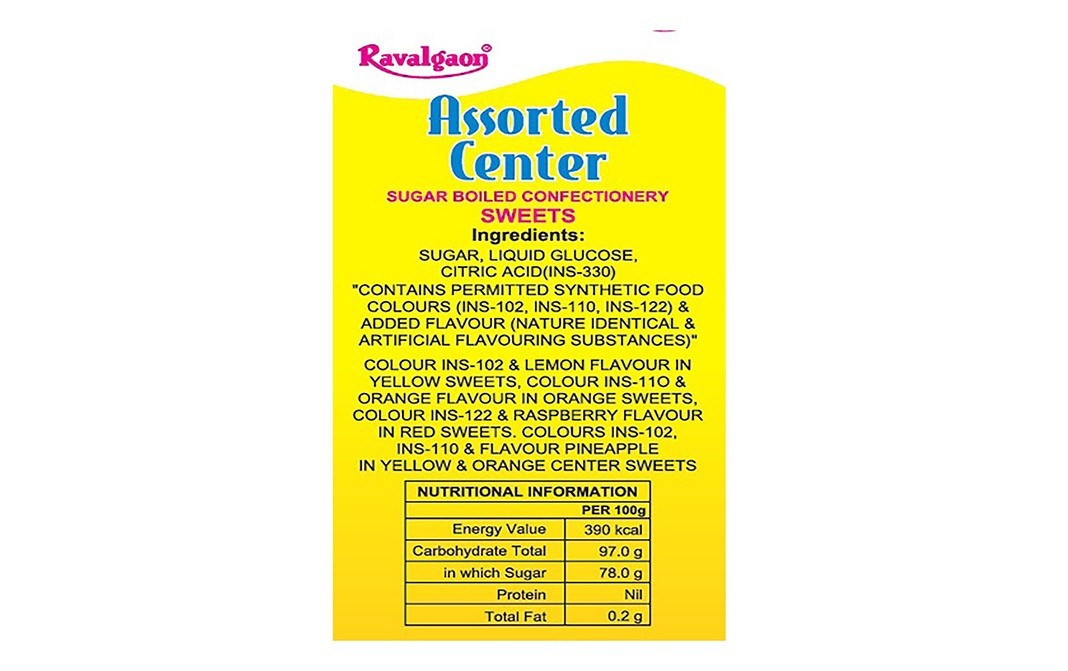 Ravalgaon Assorted Center Candies   Pack  500 grams